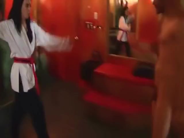 Karate Girl Ballbusting 