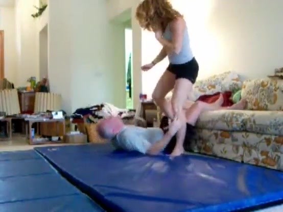 Jiu jitsu blonde - too easy for her 