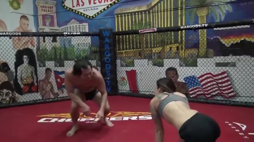 Robin in leopard thong 