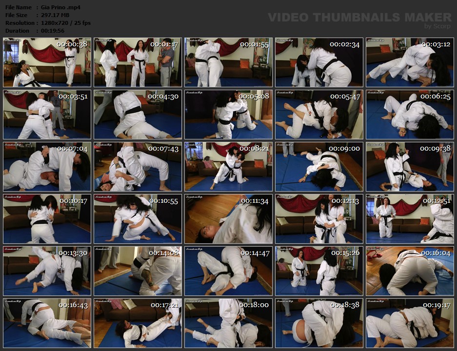 Enjoying 2 sexy Judo babes