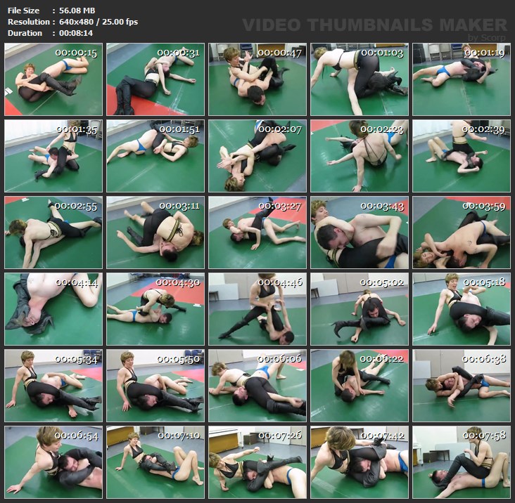 Veve Lane vs Mark Leather Boot Beatdown