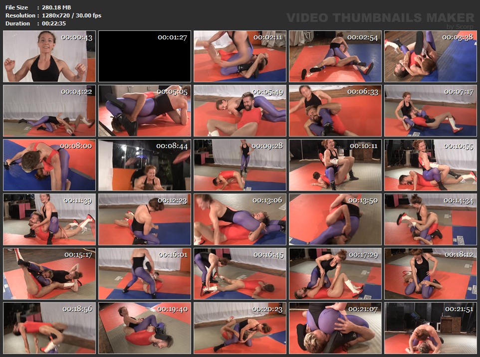 Veve Lane vs Howl - Thong Leotard Domination