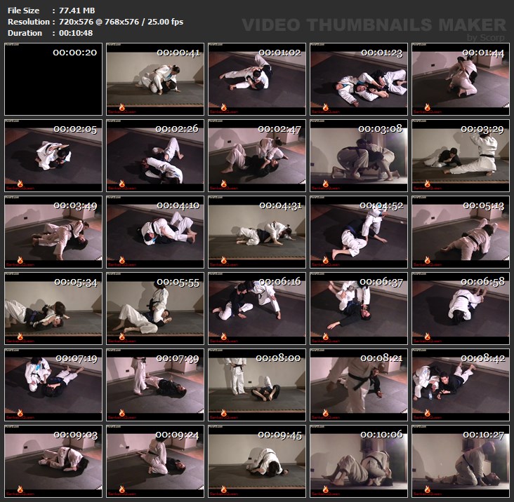 Sankaku Queen - judo chokeout torture ko