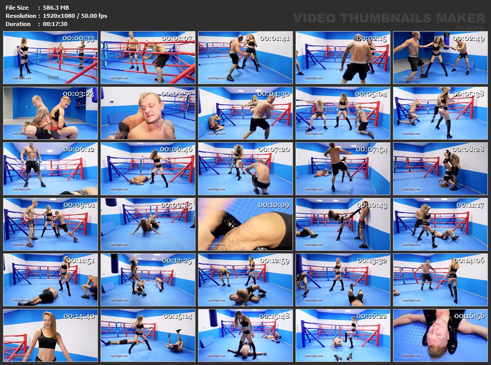 Karate Lora vs wrestling fighters