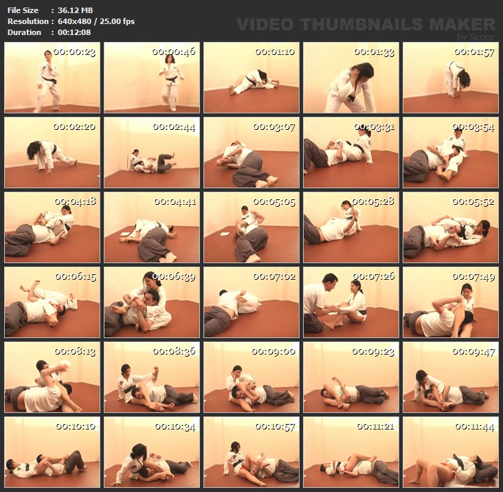 Hot Taekwondo Woman vs Man