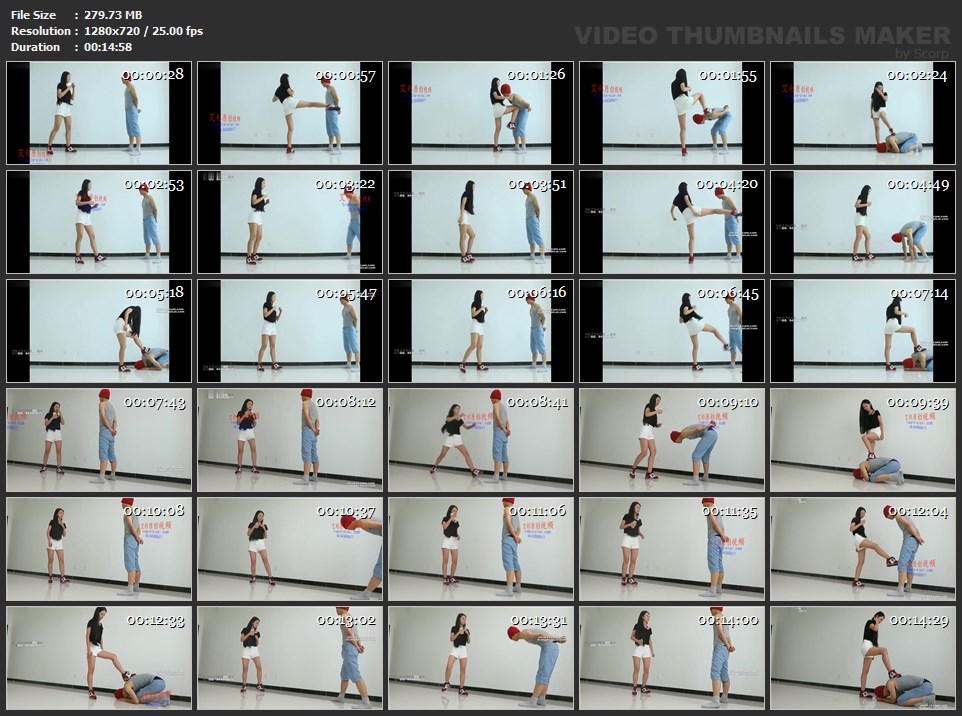 Self Defense kicks - Hot chinese girl
